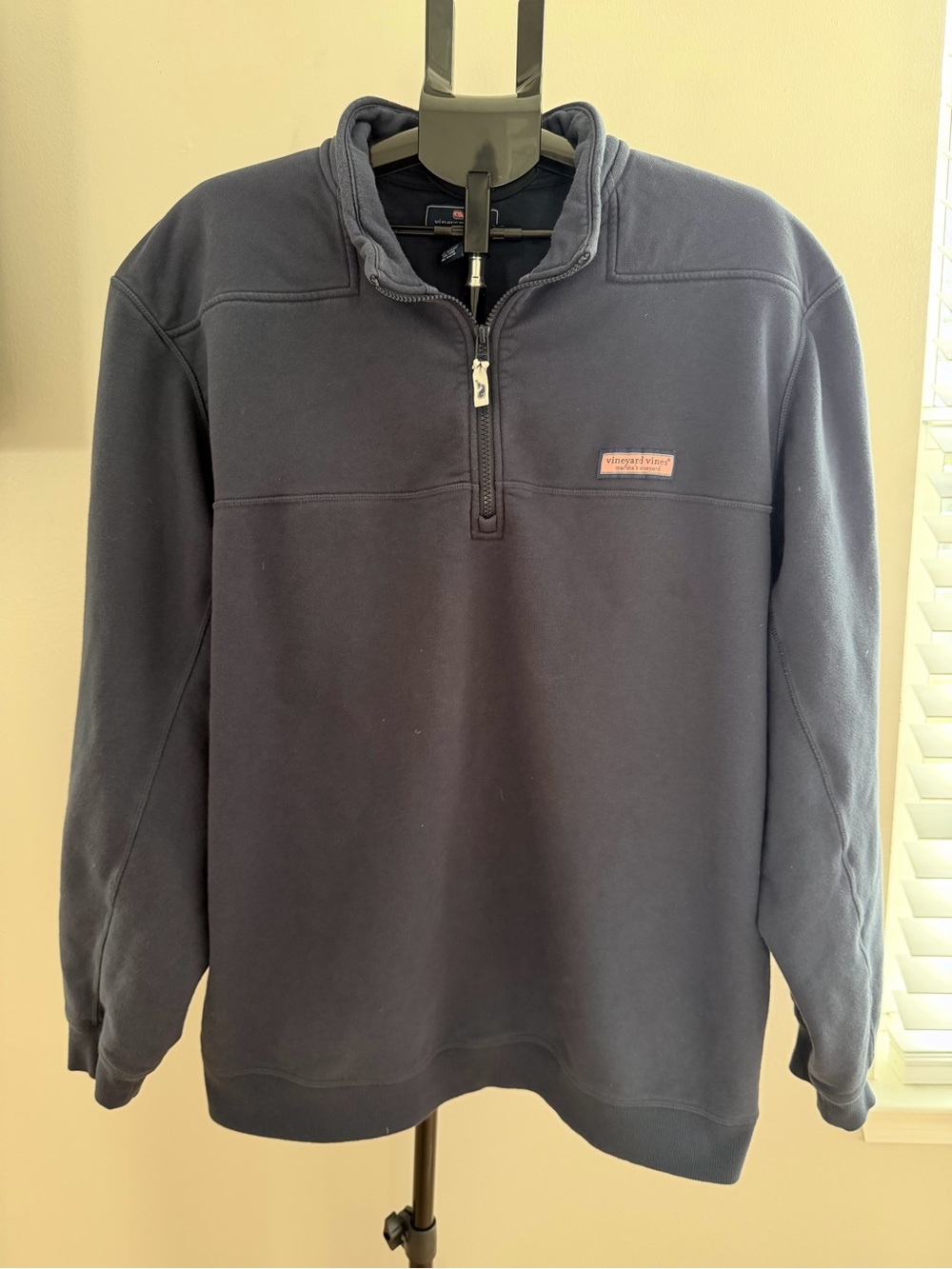Vineyard Vines Navy Half-Zip Pullover Sweatshirt